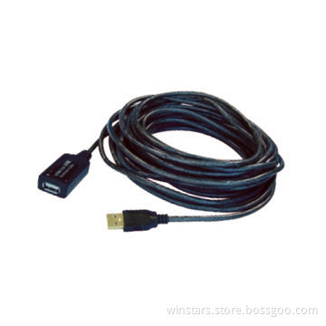USB2.0 Active Extension Cable, Gold-plated Connector, Up to 20m Extend USB Signal
